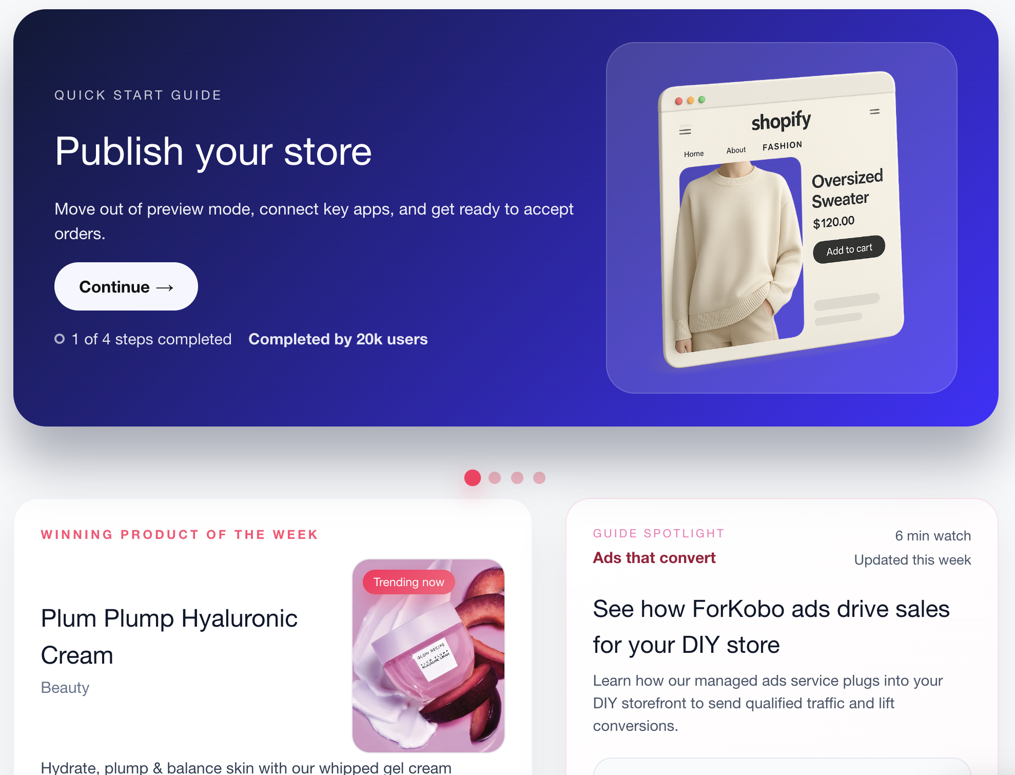 Launch your first store visual